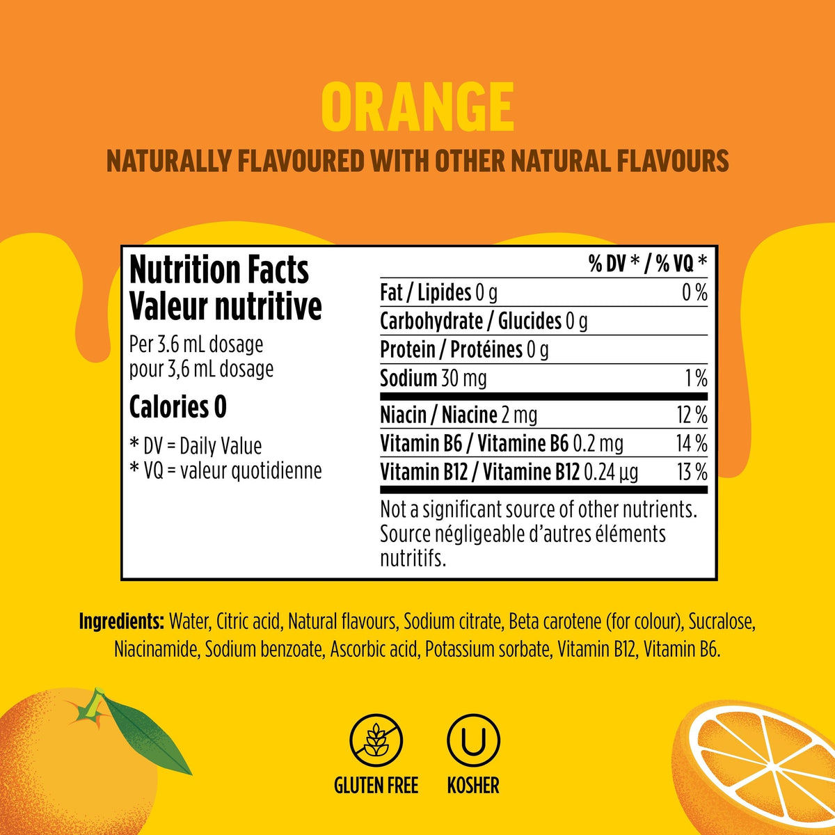 Ninja Thirsti FRUITI CHILL Orange Flavoured Water Drops
