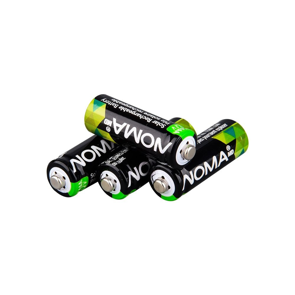 2/3 AAA Ni-MH 200mAh Rechargeable Batteries for Solar Lights, 1.2V, 4-pk