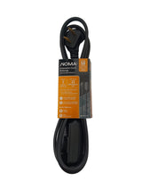 5' 16/2 Light Duty Extension Cord with 3 Outlets, Black