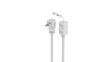 8-ft 2-in 16/2 Extension Cord, Flat plug, 3 Outlets, White