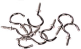 Cup Hooks Set, Nickel, 7/8-in, 40-pk