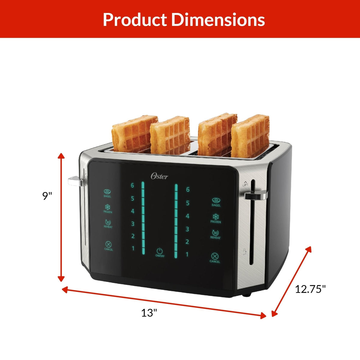 4-Slice Touchscreen Toaster with Easy Touch Technology