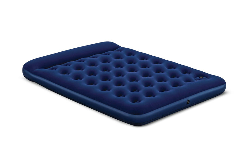 Queen Airbed with Built-In Manual Pump, PVC, Black F9970
