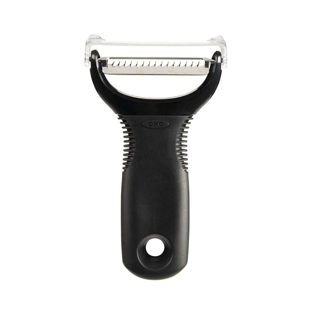 Stainless Steel Julienne Peeler, Black