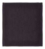 All-Purpose Ribbed Cotton Terry Square Dish Cloths, Black, 4-pk