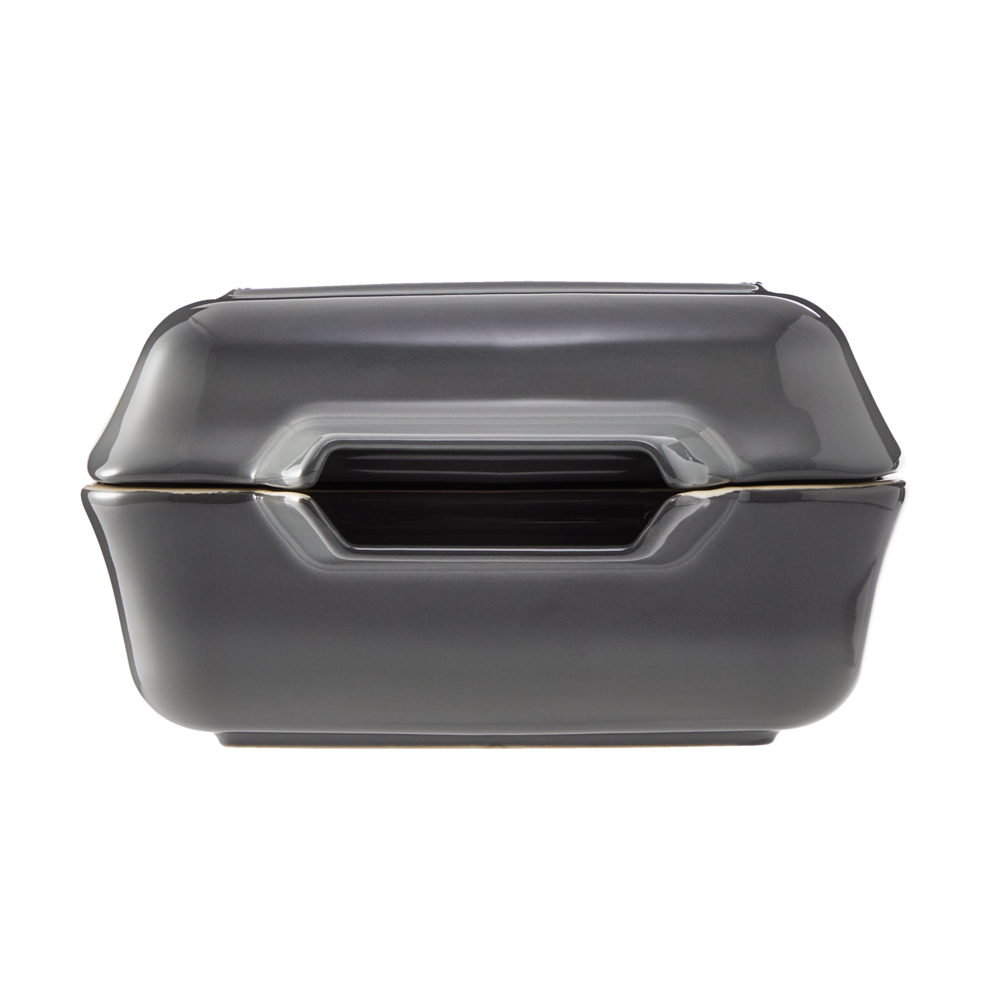 Ceramic Roaster Set, Grey, 15 x 8.5-in, 2-pk