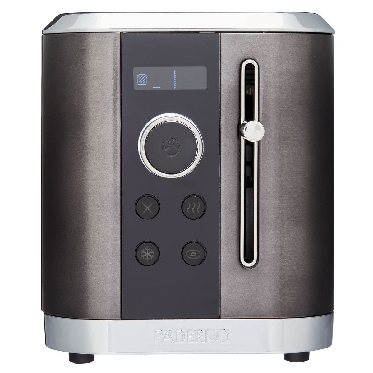 Even Heat Wide Slots Toaster with 9 Settings, Black Stainless Steel, 2-Slices