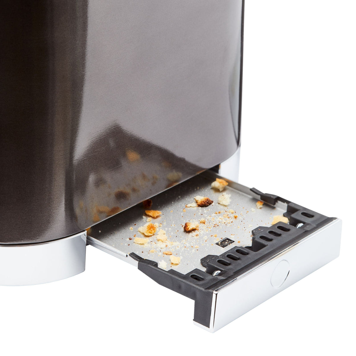 Even Heat Wide Slots Toaster with 9 Settings, Black Stainless Steel, 2-Slices