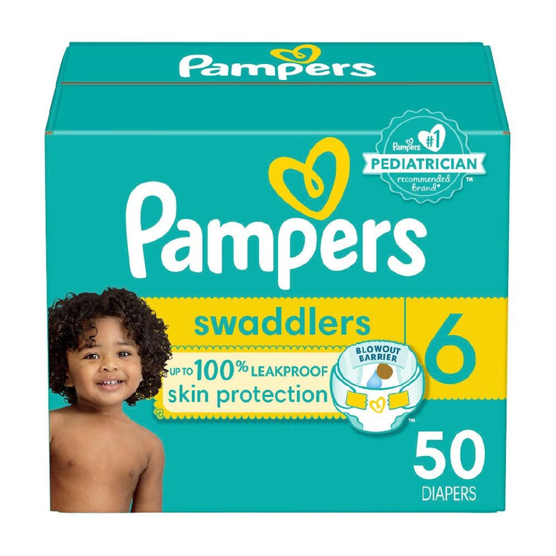 Swaddlers Size 6 Leak-Free Diapers, 50-pc X7737