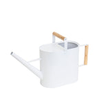 Nordic Habitat Wood Finish Watering Can, White, 2-Gal