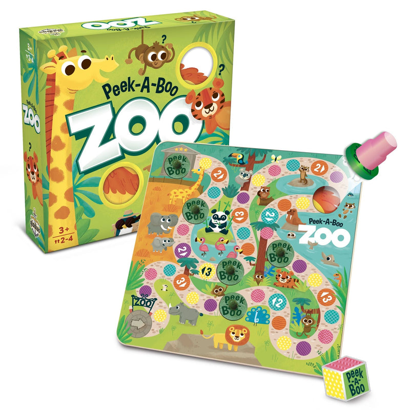 Peek-A-Boo Zoo Dice Rolling Animal Board Game, Ages 3+ N8242