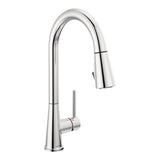 Precept Single Lever Pull Down Kitchen Faucet with POWERinse, Chrome