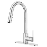 Modern Pull-Down Kitchen Faucet, Chrome