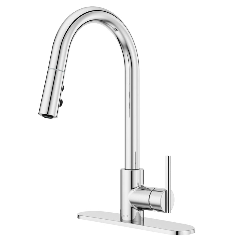Modern Pull-Down Kitchen Faucet, Chrome H3145