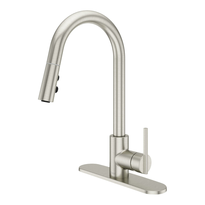 Modern Pull-Down Kitchen Faucet, Stainless Steel L3616