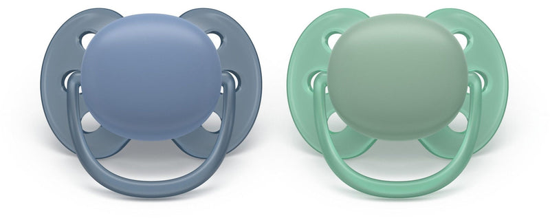 Ultra Soft Blue Pacifier for 6-18M, 2-pk Y4903