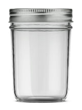 Pur Mason Smooth Design Regular Mouth Glass Jar with Lid & Band, 8-oz, 12-pk