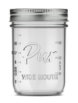 Pur Mason Wide Mouth Canning Glass Jar with Lid & Band, 16-oz/473-mL, 12-pk