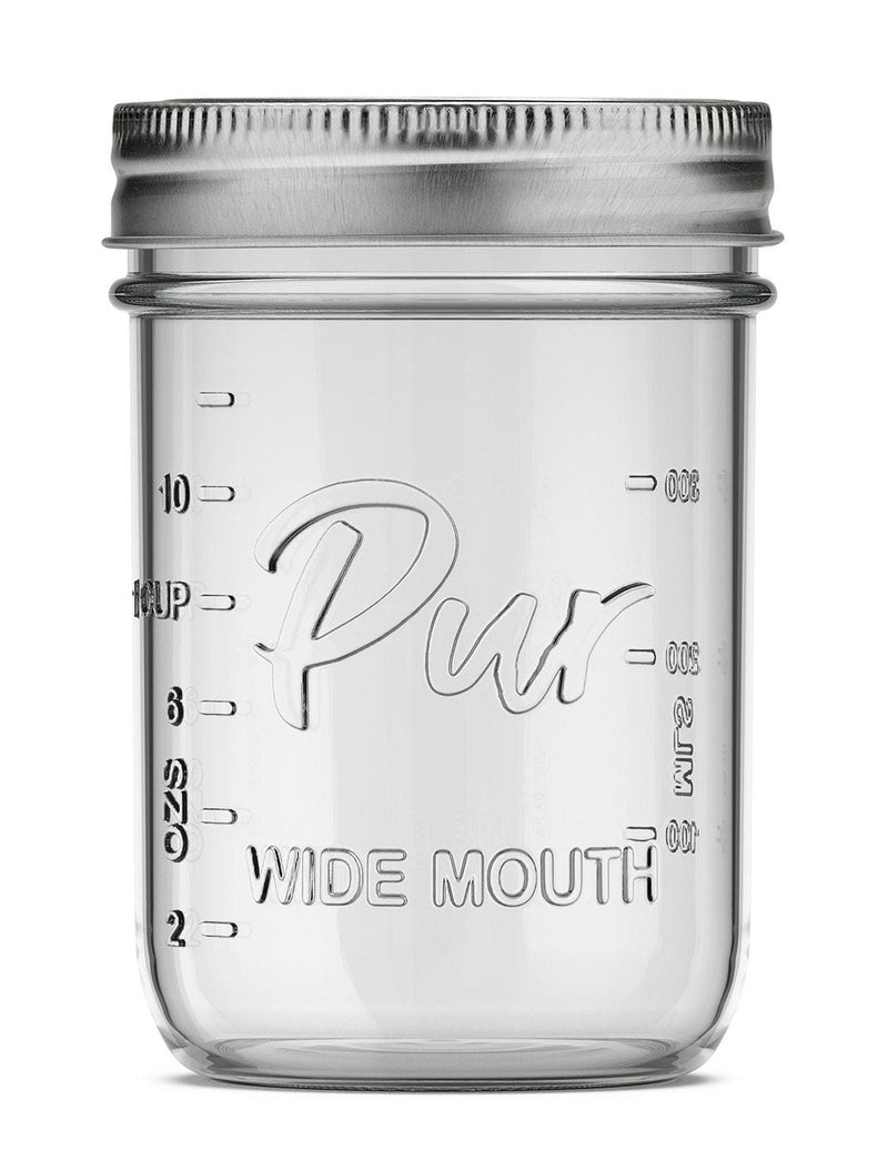 Mason Wide Mouth Canning Glass Jar with Lid & Band, 16-oz/473-mL, 12-pk C136