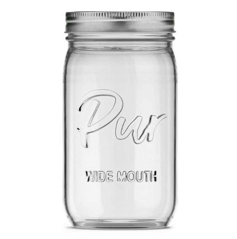 Mason Wide Mouth Canning Glass Jar with Lid & Band, 32-oz/946-mL, 12-pk K8797