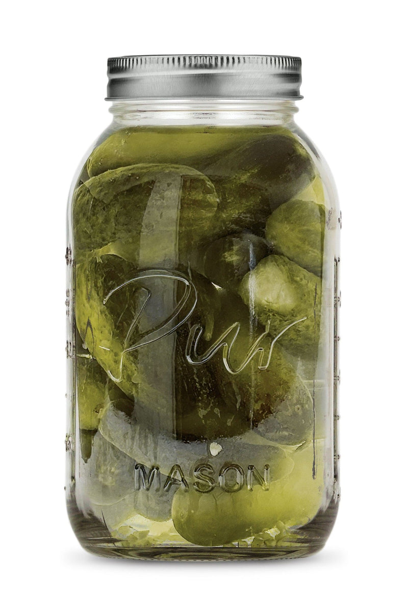 XL 64-oz BPA-Free Mason Jar with Canning Lid and Band, 6-pk W4431