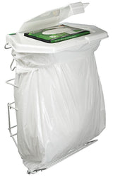 Expandable Kitchen Garbage Bag Holder, Fits 15-L or 21-L bags, Includes 5 bags