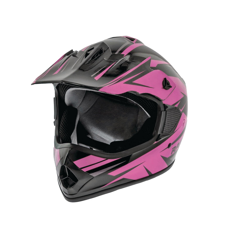 RX2 ATV Helmet, Adult, Pink/Black, Assorted Sizes W7933