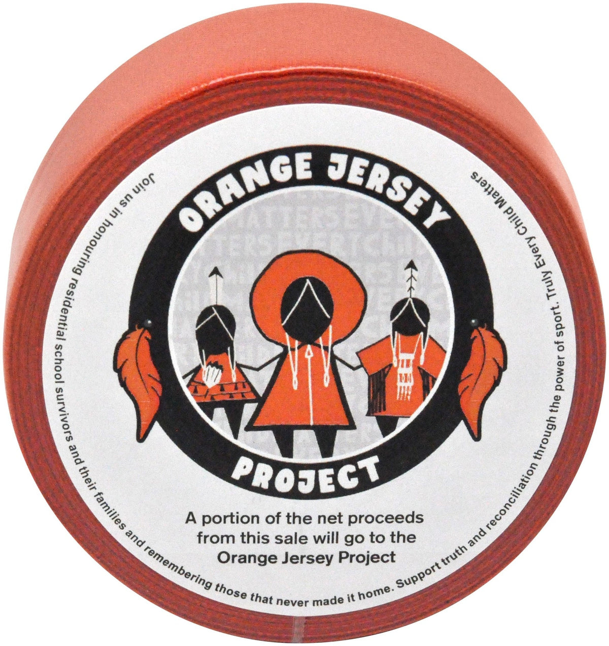 Pro or "Truth and Reconciliation" Hockey Tape, Orange, 24-mm x 18-m