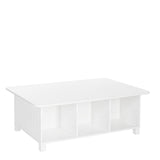 Home Kids' Desk, Activity & Play Table with 6 Storage Cubbies, For Bedroom/Playroom, White