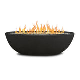 Riverside Oval Concrete Propane Fire Pit in Shale, 48-in