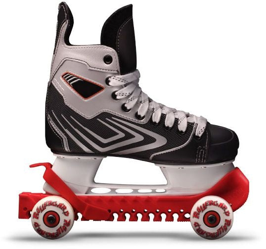 Hockey Skate Guards with Wheels, Red