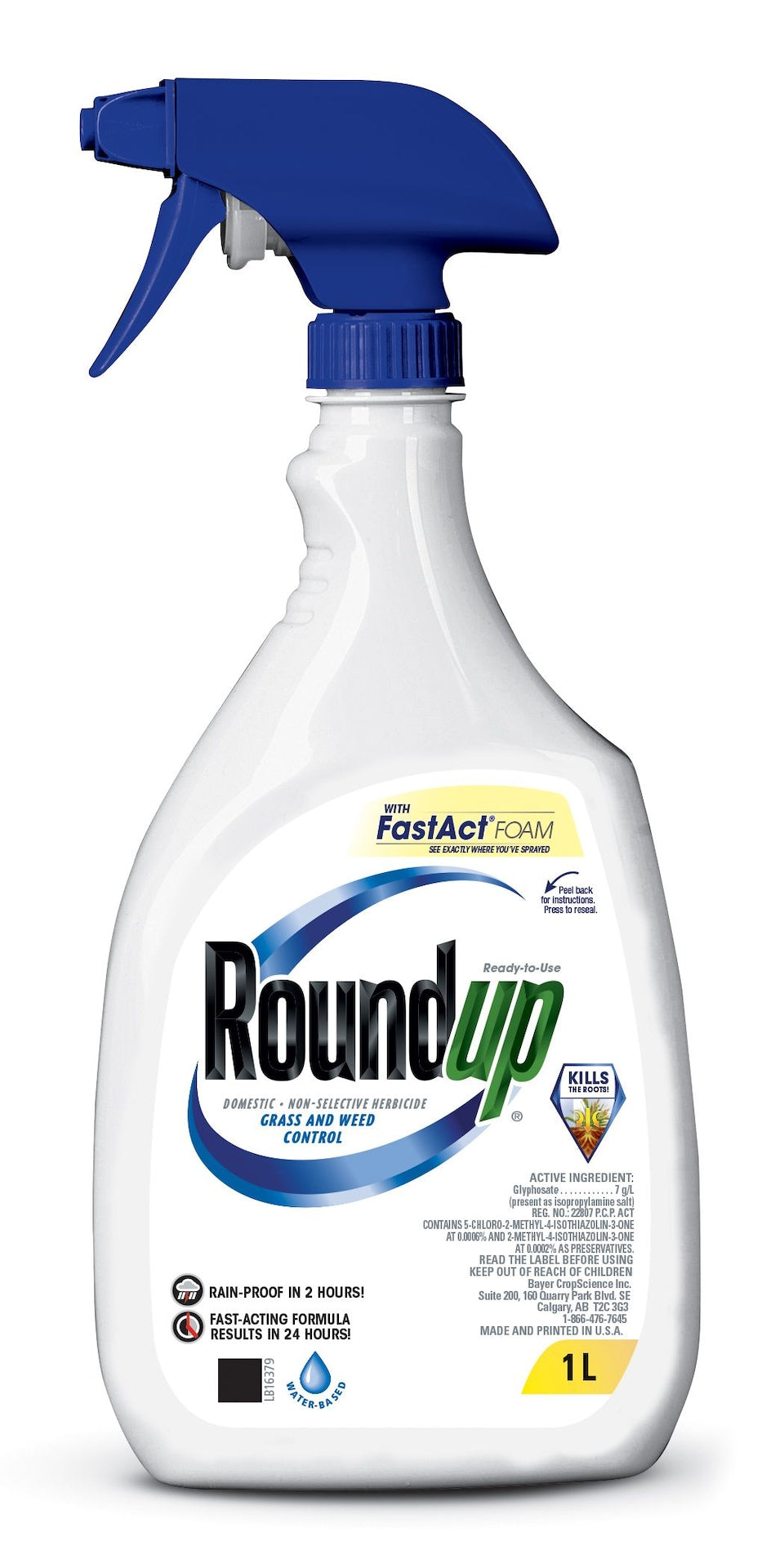 Ready-to-Use Herbicide Grass & Weed Control/Killer with Fast Fact Foam, 1-L