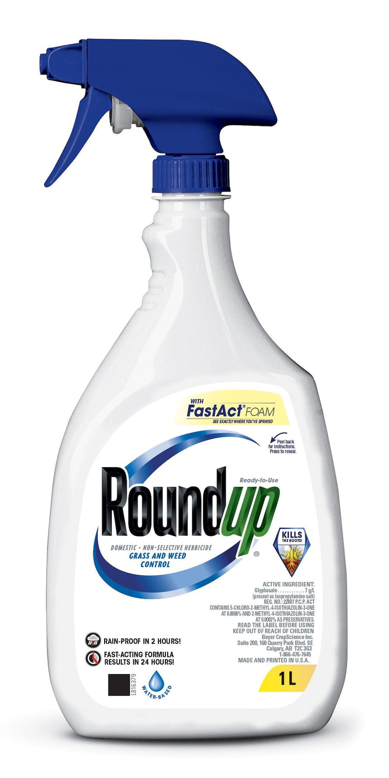 Ready-to-Use Herbicide Grass & Weed Control/Killer with Fast Fact Foam, 1-L G8423