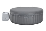 Santorini Grey 7-Person Luxe HydroJet Pro Round Smart Spa, 85-in x 31.5-in