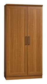 Homeplus 2-Door Storage Cabinet/Pantry with Adjustable Shelves, Sienna Oak Finish