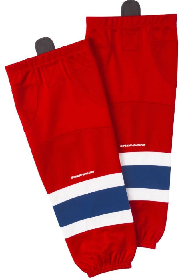 Performance Hockey Socks, Red/Navy/White, Assorted Sizes R982