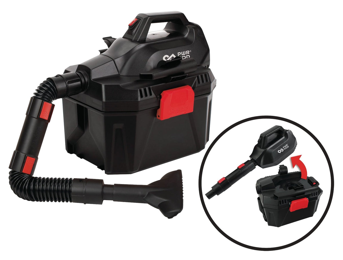 20V Cordless Wet/Dry Shop Vacuum, 7.5-L, Tool Only, Compatible
