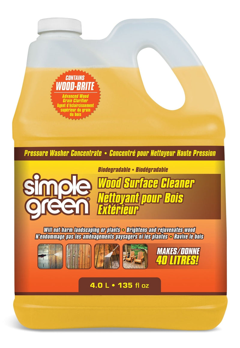 Wood Surface Concentrate Pressure Washer Detergent, 4L Z1477