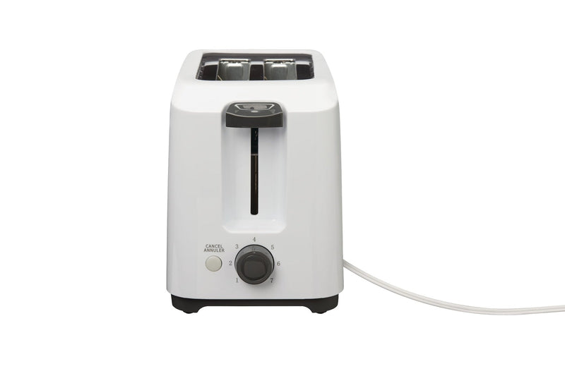 2-Slice Toaster, White, Removable Crumb Tray W9557