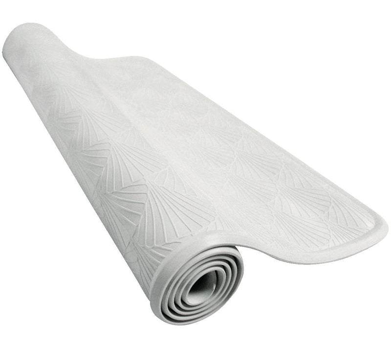 Anti-Slip Rubber Bath Tub Mat, White, 16-in x 27-in T3192