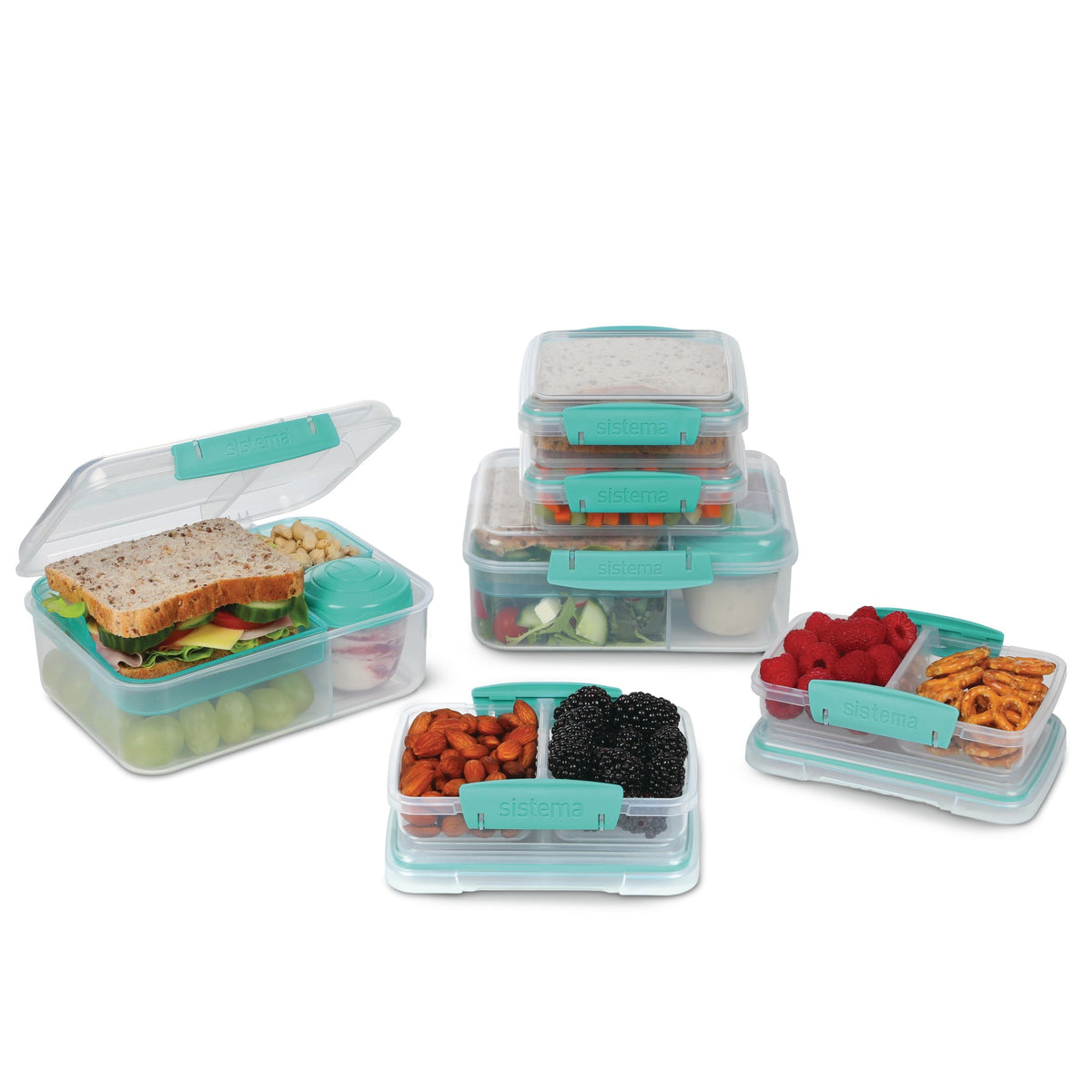 Bento To-Go Box, 6-pk, Assorted Colours