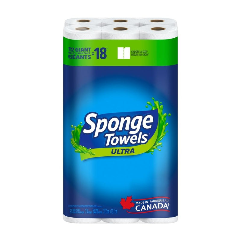 Ultra Choose-A-Size Giant Roll Paper Towels, 2-ply, 12-pk P8816