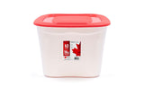Stackable Storage Box with Lid, 63-L, Red/White, 63 Litre Storage Container