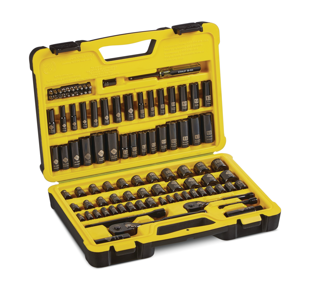 Professional Grade Black Chrome Socket Set, 99-pc, SAE/Metric