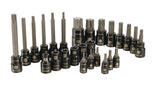 Professional Grade Black Chrome Star-drive Bit Socket Set, 26-pc, SAE/Metric