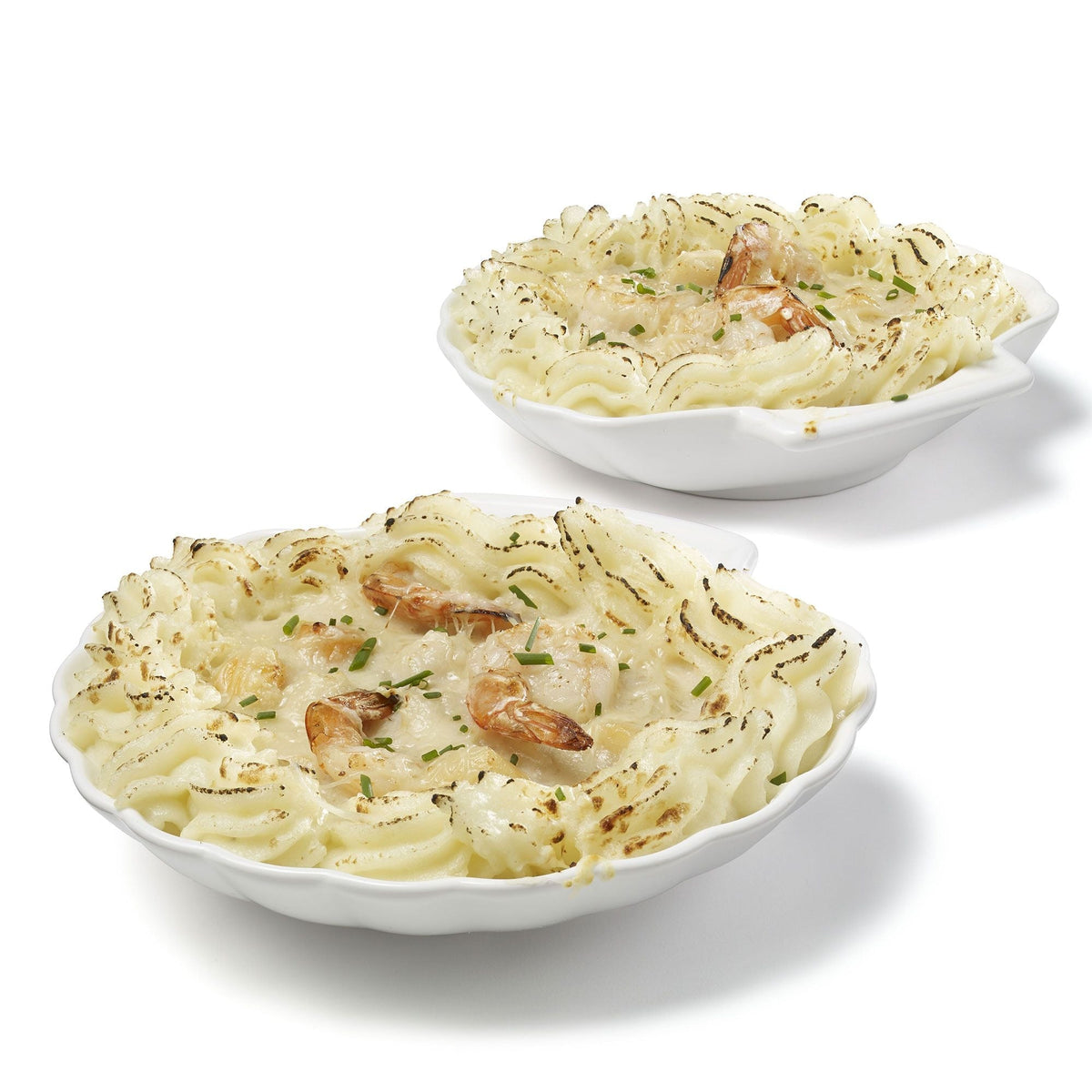 Gourmet Bistro Shell Dishes, 2 Piece, White