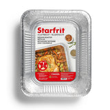 Medium Disposable Aluminum Rack Roaster with Board Lid