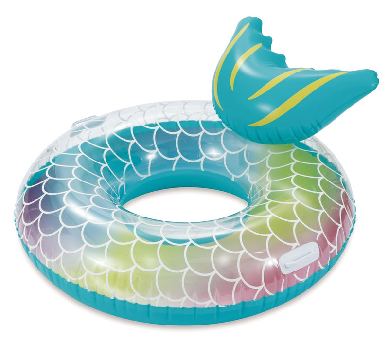Inflatable Round Pool Swim Float/Tube, with Pillow, 48-in M8973