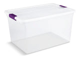 ClearView Storage Box with Latched Lid, 62-L