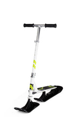 Snow Kick Free Kids' Winter Snow Ski Scooter with Height Adjustable Handle, Ages 7+